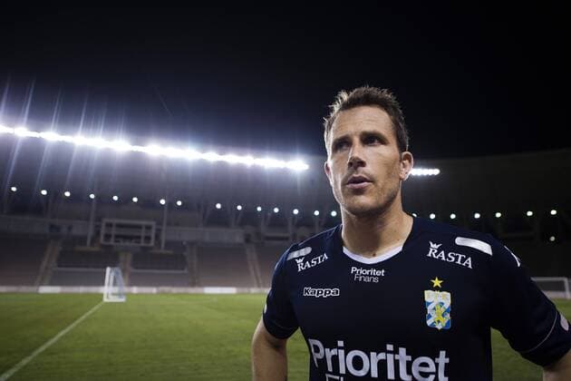 160824 IFK Göteborgs Tobias Hysen under en träning inför kvalet till Europa League den 24 augusti 2016 i Baku  Copyright: JOHANNAxLUNDBERG BB160824JL005