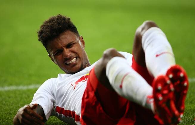 SOCCER - UEFA CL quali, RBS vs Zagreb SALZBURG,AUSTRIA,24.AUG.16 - SOCCER - UEFA Champions League, Play-off qualification, Red Bull Salzburg vs GNK Dinamo Zagreb. Image shows Valentino Lazaro (RBS). GEPAxpictures xFelixxRoittner