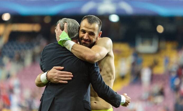 24.08.2016, Red Bull Arena, Salzburg, AUT, UEFA CL, FC Red Bull Salzburg vs Dinamo Zagreb, Play off, Rueckspiel, im Bild jubel bei Trainer Zlatko Kranjcar (GNK Dinamo Zagreb), Eduardo (GNK Dinamo Zagreb) during the UEFA Championsleague Play off 2nd Leg Match between FC Red Bull Salzburg and Dinamo Zagreb at the Red Bull Arena in Salzburg, Austria on 2016 08 24. Salzburg EX_JFK