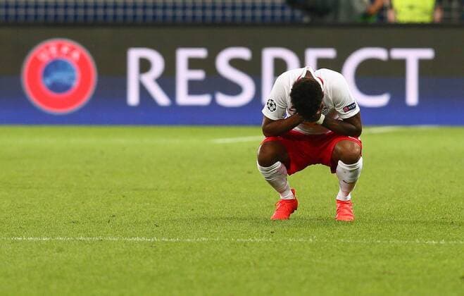 SOCCER - UEFA CL quali, RBS vs Zagreb SALZBURG,AUSTRIA,24.AUG.16 - SOCCER - UEFA Champions League, Play-off qualification, Red Bull Salzburg vs GNK Dinamo Zagreb. Image shows Valentino Lazaro (RBS). GEPAxpictures xFelixxRoittner