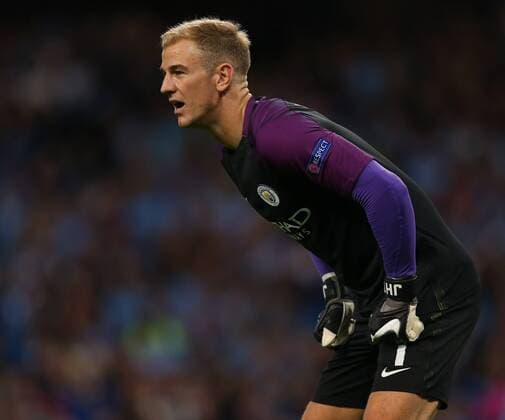 Joe Hart of Manchester City during the Champions League Play Off 2nd Leg match at the Etihad Stadium, Manchester. Picture date: August 24th, 2016. Pic Simon Bellis Sportimage EDITORIAL USE ONLY. No use with unauthorised audio, video, data, fixture lists, club league logos or live services. Online in-match use limited to 120 images, no video emulation. No use in betting, games or single club league player publications.