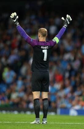 Joe Hart of Manchester City during the Champions League Play Off 2nd Leg match at the Etihad Stadium, Manchester. Picture date: August 24th, 2016. Pic Simon Bellis Sportimage EDITORIAL USE ONLY. No use with unauthorised audio, video, data, fixture lists, club league logos or live services. Online in-match use limited to 120 images, no video emulation. No use in betting, games or single club league player publications.