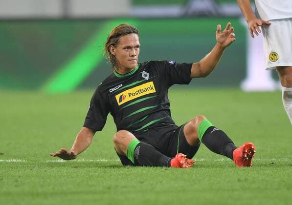 24.08.2016, Fussball, Saison 2016 2017, Champions League Qualifikation, Play-off, Borussia Moenchengladbach - Young Boys Bern 6:1, Jannik Vestergaard (Borussia Moenchengladbach)