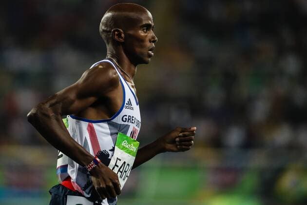 Athletics Rio 2016 Olympics RIO DE JANEIRO, RJ - 20.08.2016: ATHLETICS RIO 2016 OLYMPICS - Mo Farah (GBR) during the dispute of 5000m in Athletics Rio 2016 Olympics held in the Olympic Stadium. (Photo: Fernanda Paradizo Fotoarena) x1194501x  FernandaxParadizo