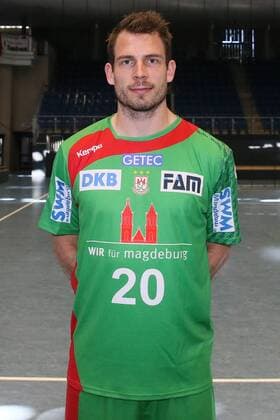 Handball, 1. BL, SC Magdeburg Porträttermin Mads Christiansen (SC Magdeburg) - Handball Bundesliga Saison 2016-2017 Offizeller Fototermin SC Magdeburg in der GETEC Arena in Magdeburg - Einzelbild,Portrait,Deutschland, Handball, Mann, Maenner,25.08.2016