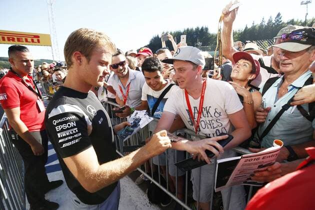 Motorsports: FIA Formula One World Championship WM Weltmeisterschaft 2016, Grand Prix of Belgium, 6 Nico Rosberg (GER, Mercedes AMG Petronas Formula One Team), xHOCHxZWEIx