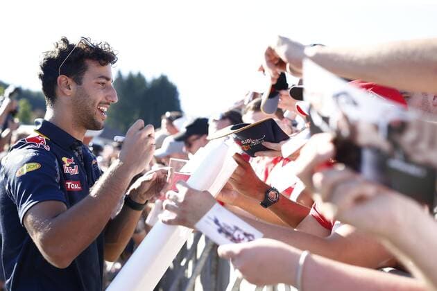 Motorsports: FIA Formula One World Championship WM Weltmeisterschaft 2016, Grand Prix of Belgium, 3 Daniel Ricciardo (AUS, Red Bull Racing), xHOCHxZWEIx
