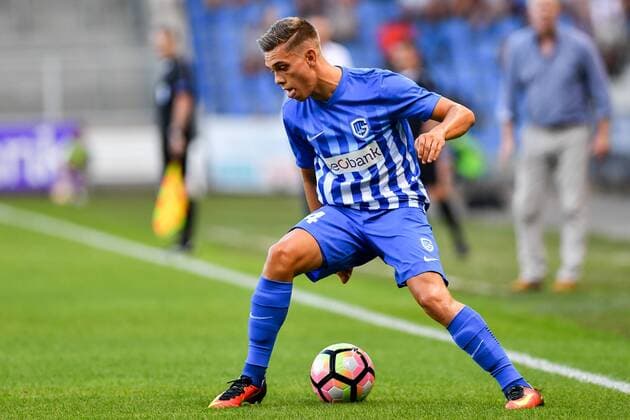 Genk s Leandro Trossard pictured during a match between Belgian first league team KRC Genk and Croatian Lokomotiva Zagreb, the return leg of the playoff round in the Europa League competition, in Genk, Thursday 25 August 2016. First leg ended on 2-2 draw result in Croatia. LUCxCLAESSEN  x04918666x