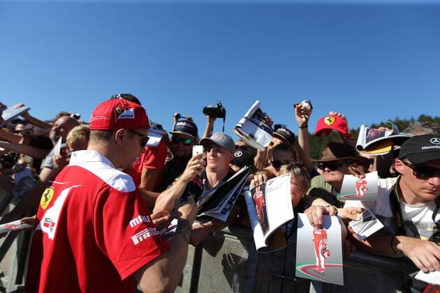Belgian Grand Prix, Spa Francorchamps 25 - 28 August 2016 25.08.2016 - Kimi Raikkonen (FIN) Scuderia Ferrari SF16-H 