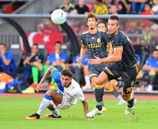UEFA Europa league Playoff second leg match between Grasshoppers and Fenerbahce at Letzigrund Stadium in Zurich, Swiss on August 25 , 2016. Pictured: Robin van Persie of Fenerbahce. Not available for publication in Turkey. 