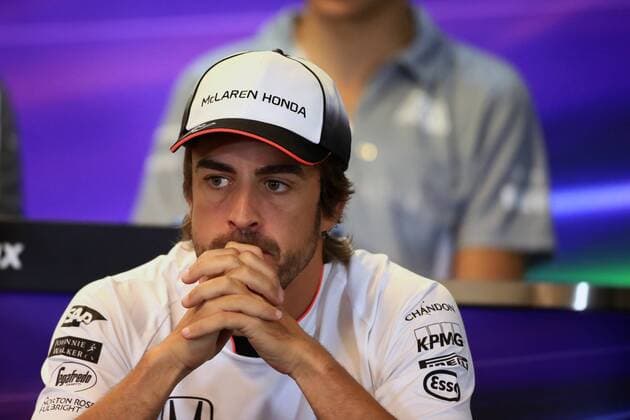 25.08.2016. Spa-Francorchamps, Belgium. Formula 1 Grand Prix of Belgiu, Driver arrival and press conference PK Pressekonferenz McLaren Honda MP4-31 & x2013; Fernando Alonso xLeannexBoonx  ActionPlus11780083