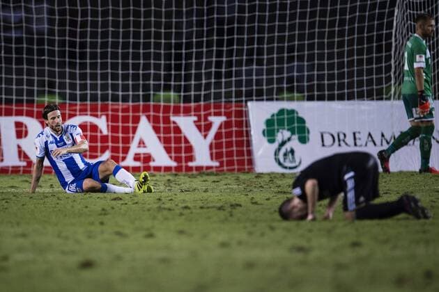 Fußball, EL Quali, Qarabag Agdam - IFK Göteborg IFK Göteborgs Mattias Bjärsmyr - Baku, Fussball Europa League Quali, Qarabag FK vs. IFK Göteborg.  Copyright: JOHANNAxLUNDBERG BB160825JL087