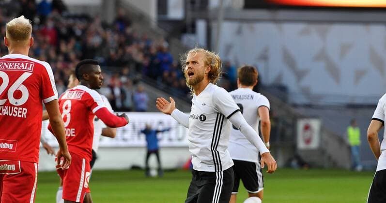 Fotball Playoff UEFA Europa League Rosenborg - Austria Wien Lerkendal Stadium, Trondheim, Norway 25 august 2016 Christian Gytkjaer 