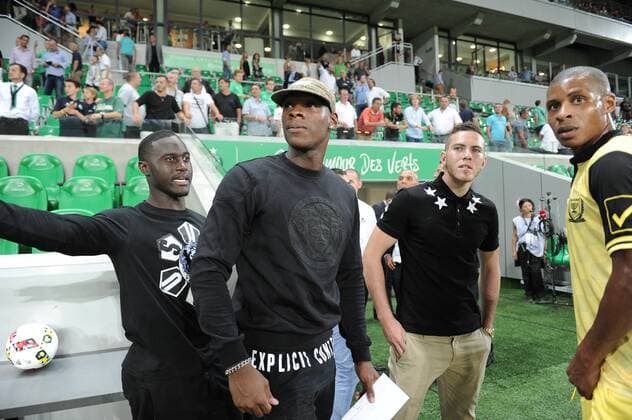 Henri Saivet - Bryan Dabo - Jordan Veretout (saint etienne), Johan Audel (beitar) - Fussball, Europa League Quali, AS Saint Etienne vs. Beitar Jerusalem - 25 08 2016 FredericChambert Panoramic 