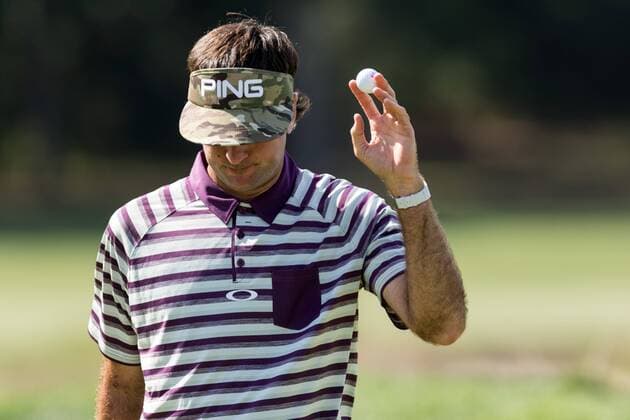 August 25, 2016: Bubba Watson walks off of 18, after a double bogey, during the first round of play at The Barclays, on the Black course, at Bethpage State Park in Farmingdale, NY. (Photo by David Hahn Icon Sportswire) GOLF: AUG 25 PGA Golf Herren - The Barclays - First Round Icon160825032 EDITORIAL USE ONLY