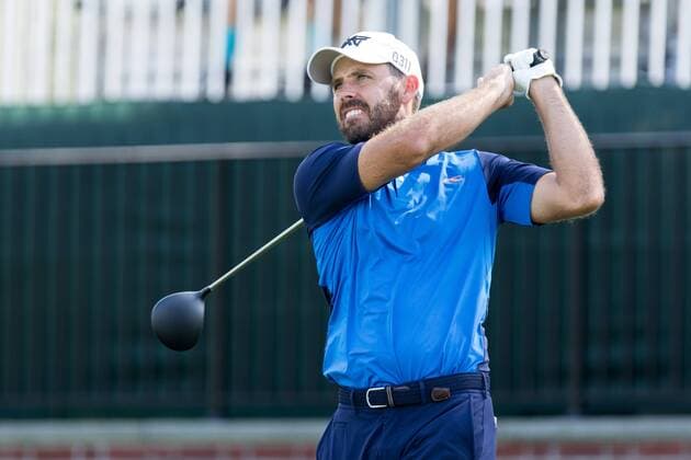 August 25, 2016: Charl Schwartzel teeing off at the first tee during the first round of play at The Barclays, on the Black course, at Bethpage State Park in Farmingdale, NY. (Photo by David Hahn Icon Sportswire) GOLF: AUG 25 PGA Golf Herren - The Barclays - First Round Icon160825030 EDITORIAL USE ONLY