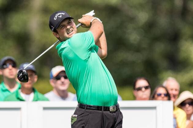 August 25, 2016: Patrick Reed follows his tee shot during the first round of play at The Barclays, on the Black course, at Bethpage State Park in Farmingdale, NY. (Photo by David Hahn Icon Sportswire) GOLF: AUG 25 PGA Golf Herren - The Barclays - First Round Icon160825018 EDITORIAL USE ONLY