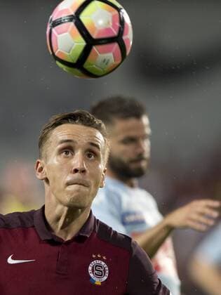 Josef Sural of Sparta in action during the fourth qualifying round return Europa League return match Sparta Praha vs Sonderjyske in Prague, Czech Republic, August 25, 2016. (CTKxPhoto MichalxKamaryt) CTKPhotoP201608251153001  kmt 17