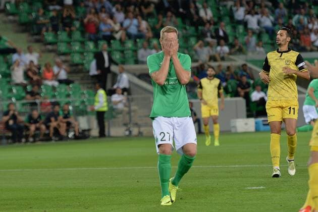 Robert Beric (saint etienne) - Fussball, Europa League Quali, AS Saint Etienne vs. Beitar Jerusalem - 25 08 2016 FredericChambert Panoramic 