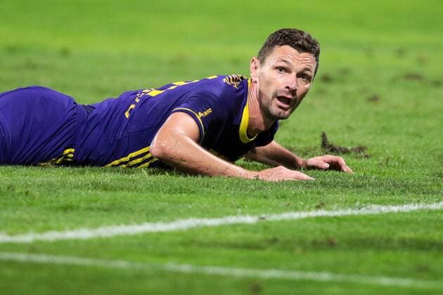 25.08.2016, Ljudski vrt, Maribor, SLO, UEFA EL, NK Maribor vs Gabala FK, im Bild Milivoje Novakovic 11 of NK Maribor during the UEFA Europaleague Play off 2nd Leg Match between NK Maribor and Gabala FK at the Ljudski vrt in Maribor, Slovenia on 2016 08 25. Maribor  EP_stida  