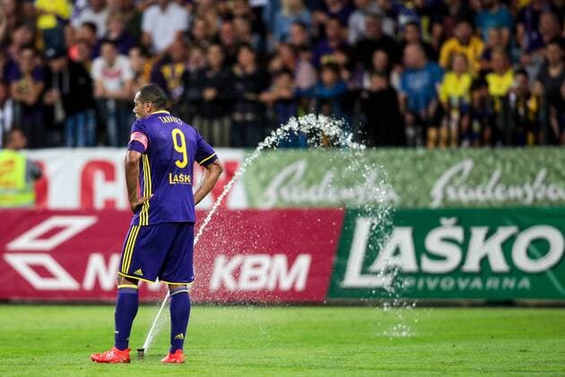 25.08.2016, Ljudski vrt, Maribor, SLO, UEFA EL, NK Maribor vs Gabala FK, im Bild Marcos Morales Tavares 9 of NK Maribor during the UEFA Europaleague Play off 2nd Leg Match between NK Maribor and Gabala FK at the Ljudski vrt in Maribor, Slovenia on 2016 08 25. Maribor  EP_stida  