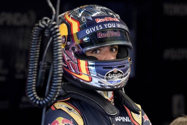 Spanish Carlos Sainz of Scuderia Toro Rosso pictured during a practice session at the Grand Prix F1 of Belgium, in Spa-Francorchamps, Friday 26 August 2016. The Spa-Francorchamps Formula One Grand Prix takes place this weekend, from August 26 until August 28. NICOLASxLAMBERT  x04919139x
