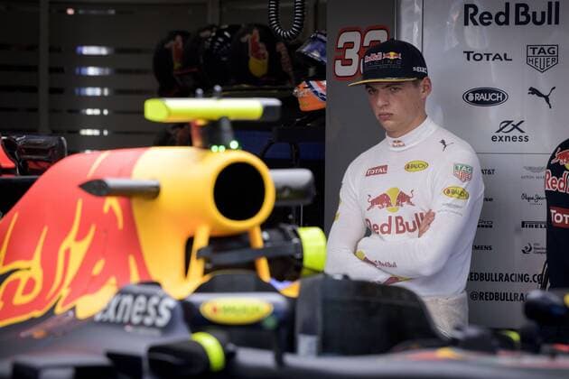 Dutch Max Verstappen of Red Bull Racing Team pictured during a practice session at the Grand Prix F1 of Belgium, in Spa-Francorchamps, Friday 26 August 2016. The Spa-Francorchamps Formula One Grand Prix takes place this weekend, from August 26 until August 28. NICOLASxLAMBERT  x04919121x
