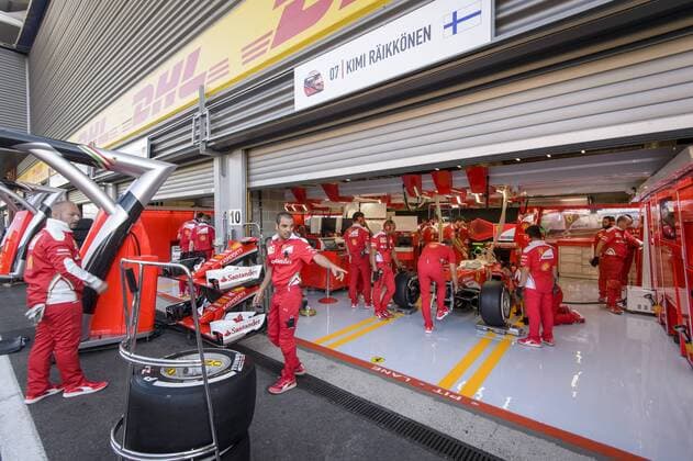 Illustration picture shows Scuderia Ferrari during a practice session at the Grand Prix F1 of Belgium, in Spa-Francorchamps, Friday 26 August 2016. The Spa-Francorchamps Formula One Grand Prix takes place this weekend, from August 26 until August 28. NICOLASxLAMBERT  x04919124x