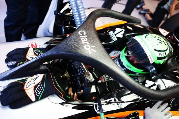 Belgian Grand Prix, Spa Francorchamps 25 - 28 August 2016 Nico Hulkenberg (GER) Sahara Force India F1 VJM09 running the Halo cockpit cover. 26.08.2016. Free Practice 1 