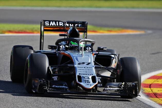 Belgian Grand Prix, Spa Francorchamps 25 - 28 August 2016 Nico Hulkenberg (GER) Sahara Force India F1 VJM09 with the Halo cockpit cover. 26.08.2016. Free Practice 1 