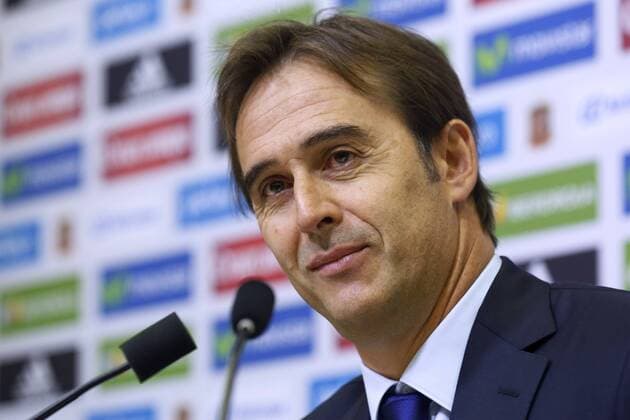 Spain s head coach Julen Lopetegui offers a press conference PK Pressekonferenz to annunciate his first Spain squad, at Las Rozas Football City, in Madrid, Spain, 26 August 2016. Spain will play a friendly game against Belgium and a EuroCup 2018 classification match against Liechtenstein on September. Julen Lopetegui s first Spain national team Nationalteam squad !ACHTUNG: NUR REDAKTIONELLE NUTZUNG!  20160826-636078152456775874
