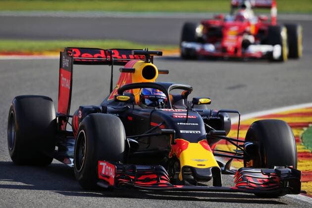 Belgian Grand Prix, Spa Francorchamps 25 - 28 August 2016 Daniel Ricciardo (AUS) Red Bull Racing RB12 with the Halo cockpit cover. 26.08.2016. Free Practice 1 