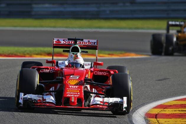 Belgian Grand Prix, Spa Francorchamps 25 - 28 August 2016 Sebastian Vettel (GER) Ferrari SF16-H. 26.08.2016. Free Practice 1 