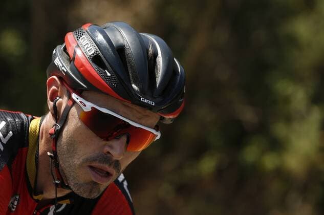 Spanish cyclist Samuel Sanchez, BMC Team, takes part in the 7th stage of the Spanish Vuelta, a 158.5km race between Maceda and Puebla de Sanabria, in Spain on 26 August 2016. The Spanish Vuelta is held from 20 August to 11 September 2016. Spanish Vuelta 7th stage !ACHTUNG: NUR REDAKTIONELLE NUTZUNG!  20160826-636078283629795848