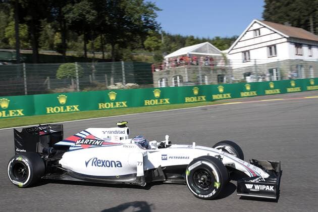 Belgian Grand Prix, Spa Francorchamps 25 - 28 August 2016 26.08.2016 - Free Practice 1, Valtteri Bottas (FIN) Williams FW38 
