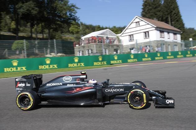 Belgian Grand Prix, Spa Francorchamps 25 - 28 August 2016 26.08.2016 - Free Practice 1, Jenson Button (GBR) McLaren Honda MP4-31 