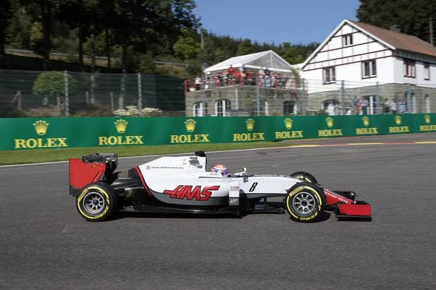 Belgian Grand Prix, Spa Francorchamps 25 - 28 August 2016 26.08.2016 - Free Practice 1, Romain Grosjean (FRA) Haas F1 Team VF-16 