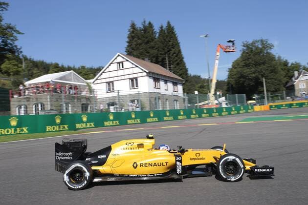 Belgian Grand Prix, Spa Francorchamps 25 - 28 August 2016 26.08.2016 - Free Practice 1, Jolyon Palmer (GBR) Renault F1 Team RS16 