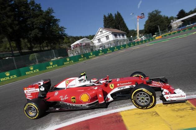 Belgian Grand Prix, Spa Francorchamps 25 - 28 August 2016 26.08.2016 - Free Practice 1, Kimi Raikkonen (FIN) Scuderia Ferrari SF16-H 