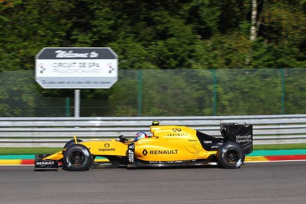 Belgian Grand Prix, Spa Francorchamps 25 - 28 August 2016 26.08.2016 - Free Practice 1, Jolyon Palmer (GBR) Renault F1 Team RS16 