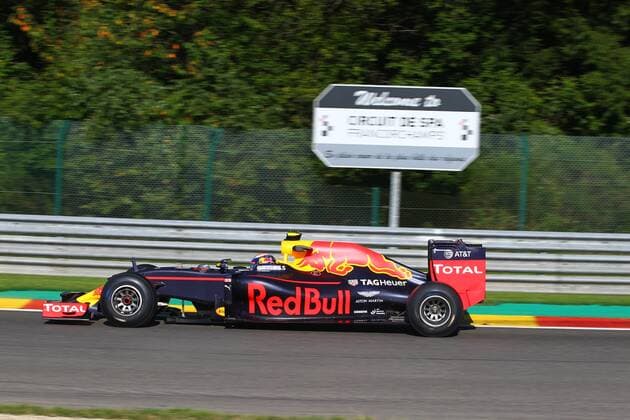 Belgian Grand Prix, Spa Francorchamps 25 - 28 August 2016 26.08.2016 - Free Practice 1, Max Verstappen (NED) Red Bull Racing RB12 
