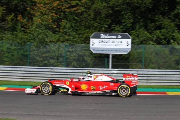 Belgian Grand Prix, Spa Francorchamps 25 - 28 August 2016 26.08.2016 - Free Practice 1, Kimi Raikkonen (FIN) Scuderia Ferrari SF16-H 