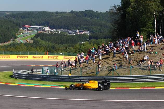 Belgian Grand Prix, Spa Francorchamps 25 - 28 August 2016 26.08.2016 - Free Practice 1, Kevin Magnussen (DEN) Renault F1 Team RS16 