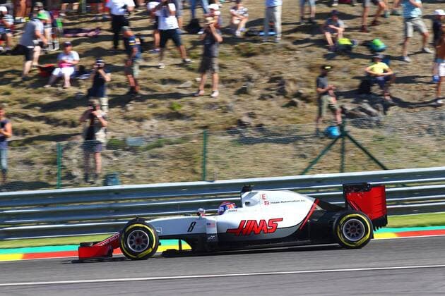 Belgian Grand Prix, Spa Francorchamps 25 - 28 August 2016 26.08.2016 - Free Practice 1, Romain Grosjean (FRA) Haas F1 Team VF-16 