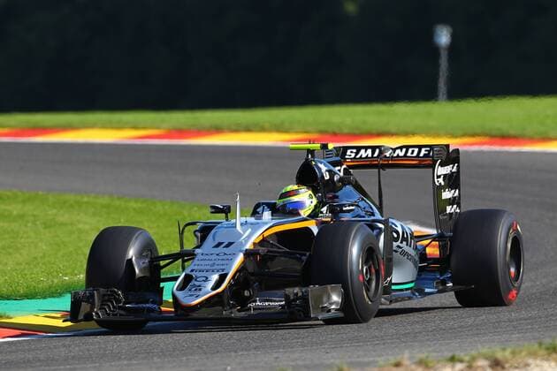 Belgian Grand Prix, Spa Francorchamps 25 - 28 August 2016 26.08.2016 - Free Practice 1, Sergio Perez (MEX) Sahara Force India F1 VJM09 