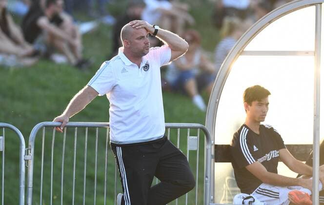 Fußball, Trainerhistorie, TeBe Berlin Fussball, Herren, Saison 2016 17, NOFV-Oberliga Nord, VSG Altglienicke - Tennis Borussia 2:1, Trainer Daniel Volbert (TeBe, Tennis Borussia), 26.08. 2016,