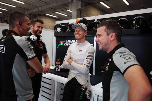 Belgian Grand Prix, Spa Francorchamps 25 - 28 August 2016 Nico Hulkenberg (GER) Sahara Force India F1. 27.08.2016. Free Practice 3 