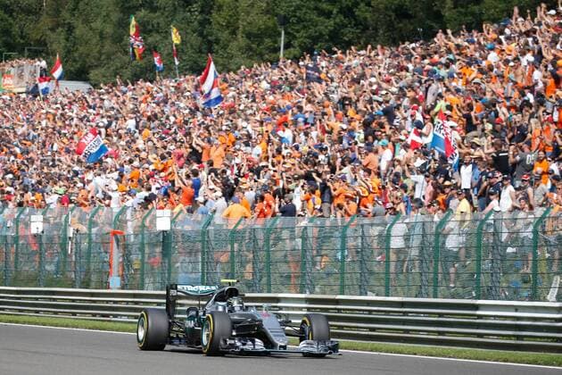 German Nico Rosberg of Mercedes AMG Petronas F1 Team pictured during the Grand Prix F1 of Belgium, in Spa-Francorchamps, Sunday 28 August 2016. The Spa-Francorchamps Formula One Grand Prix takes place this weekend, from August 26 until August 28. BRUNOxFAHY  x04920366x