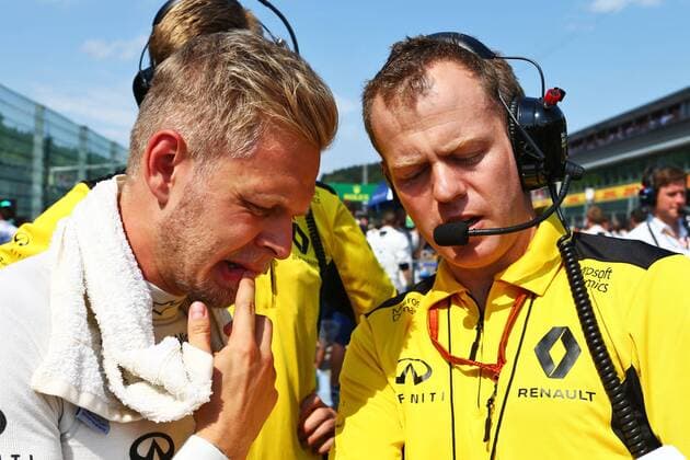 Belgian Grand Prix, Spa Francorchamps 25 - 28 August 2016 Kevin Magnussen (DEN) Renault F1 Team on the grid. 28.08.2016. Race 
