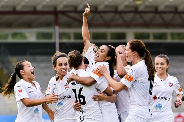Rosengards Marta Viera Da Silva jublar efter 3-1 under fotbollsmatchen i finalen av Svenska cupen mellan Rosengard och Linköping den 28 augusti 2016 i Malmö.  Copyright ChristianxÖrnberg BB160828CO017